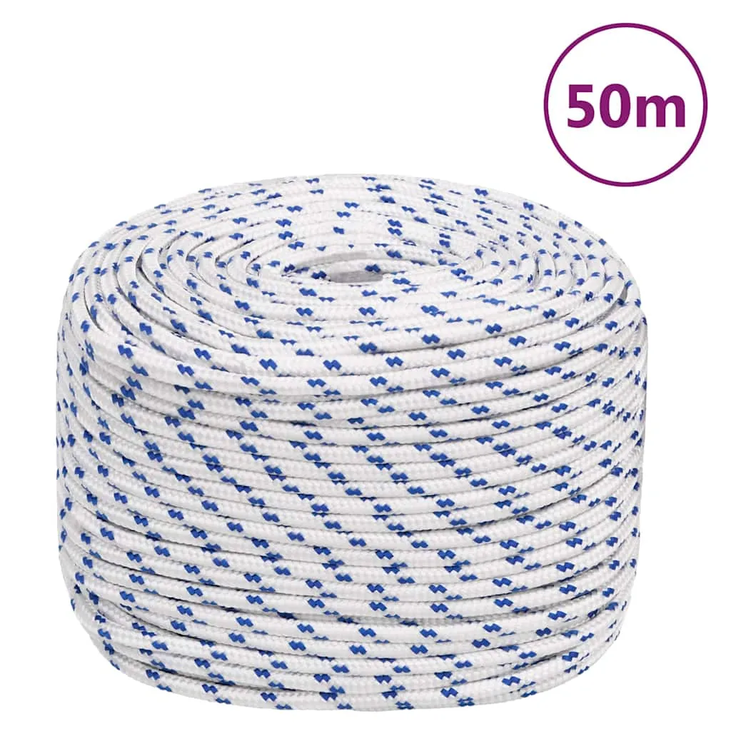 vidaxl brodski konop bijeli 6 mm 50 m od polipropilena - slika 1