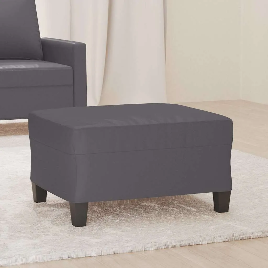 vidaxl tabure sivi 70 x 55 x 41 cm od umjetne kože - slika 1