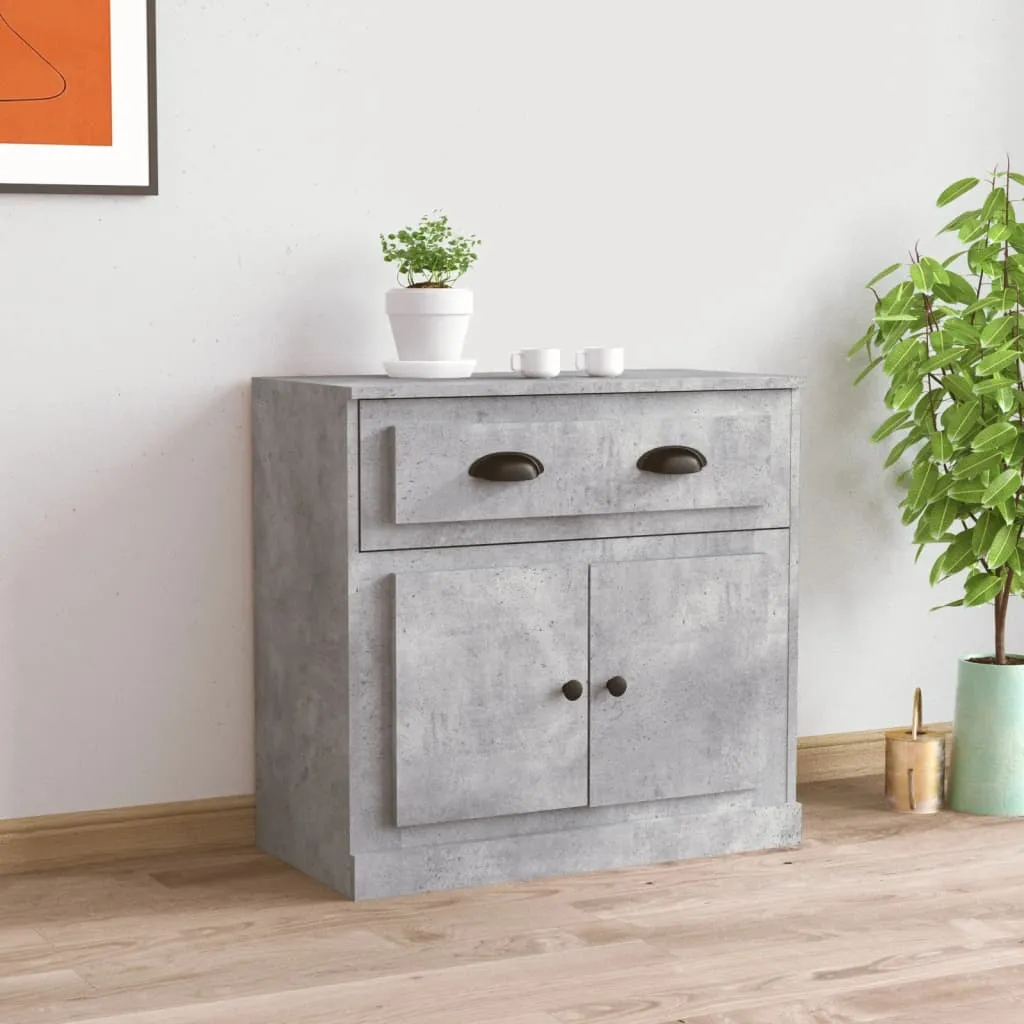 vidaXL Komoda siva boja betona 70x35,5x67,5 cm od konstruiranog drva - Venlo