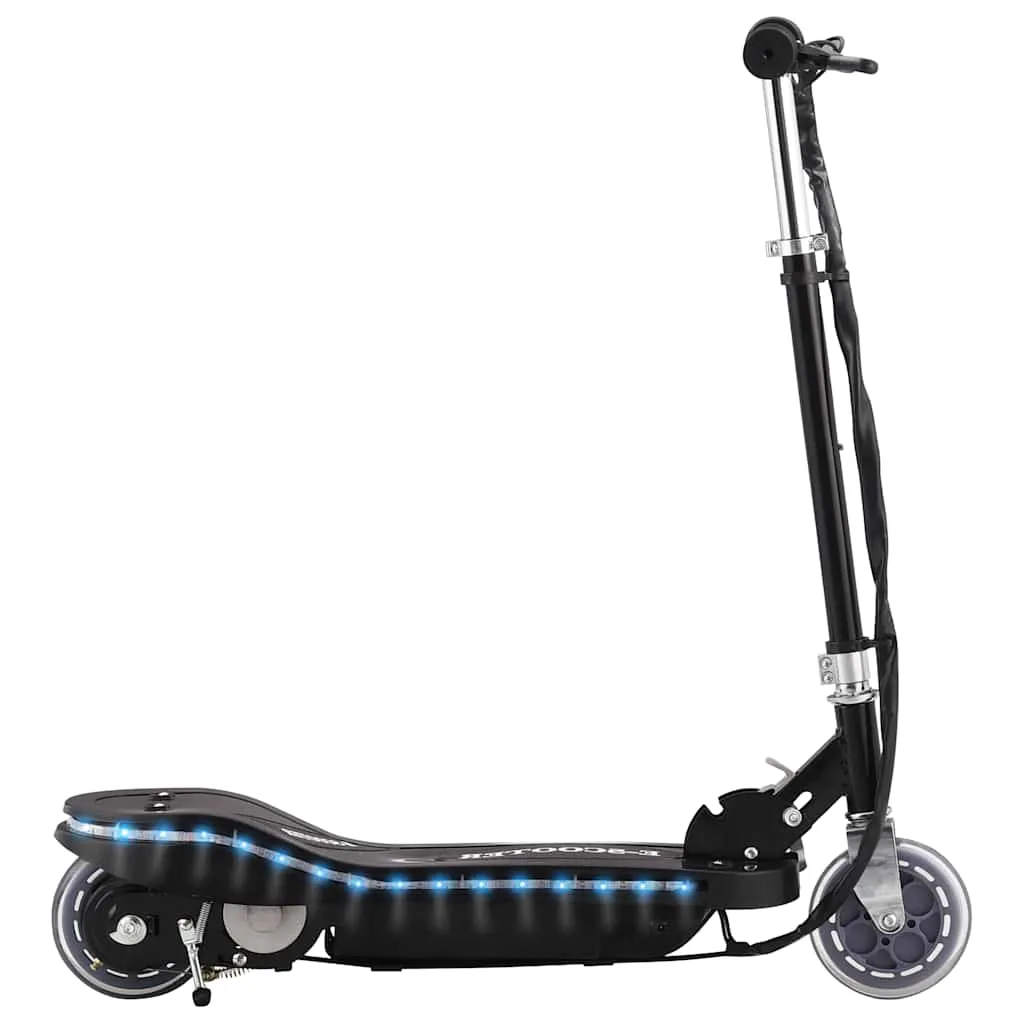 vidaxl električni romobil s led svjetlima 120 w crni - slika 1