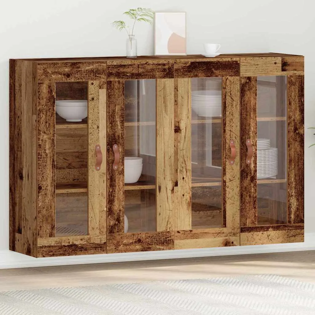 vidaXL Zidni ormari 2 kom. Staro drvo 69,5 x 34 x 90 cm - Venlo