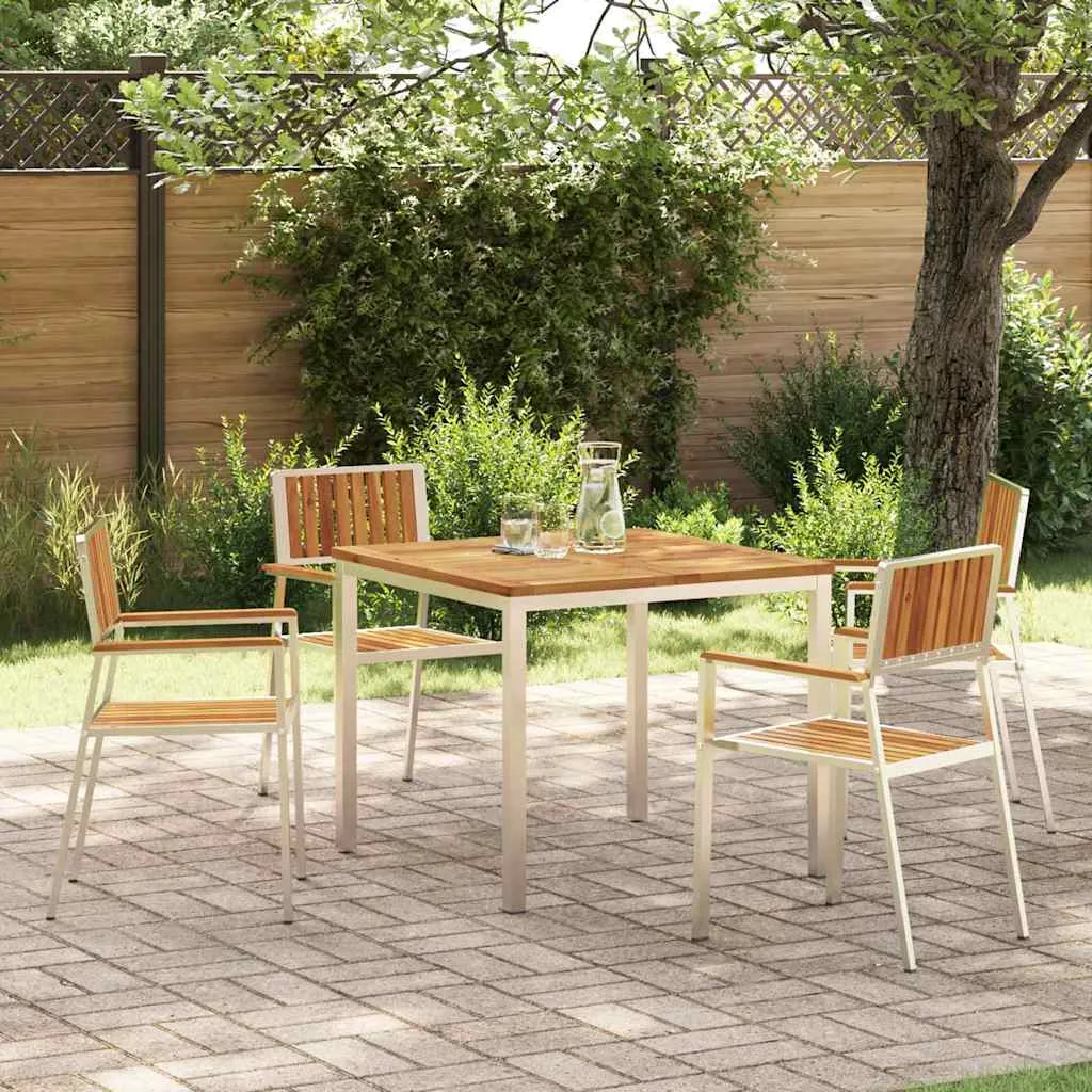 vidaXL Vanjski set za objedovanje 5 kom. 90 x 90 x 75 cm - Venlo
