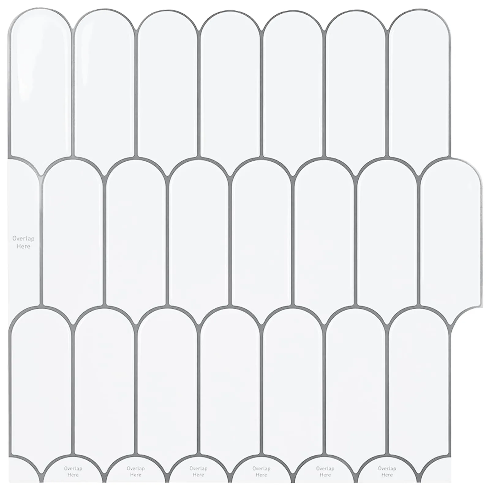 vidaxl pernata pločica 20 kom. bijela siva 30 x 30 cm poliuretan i pet - slika 1