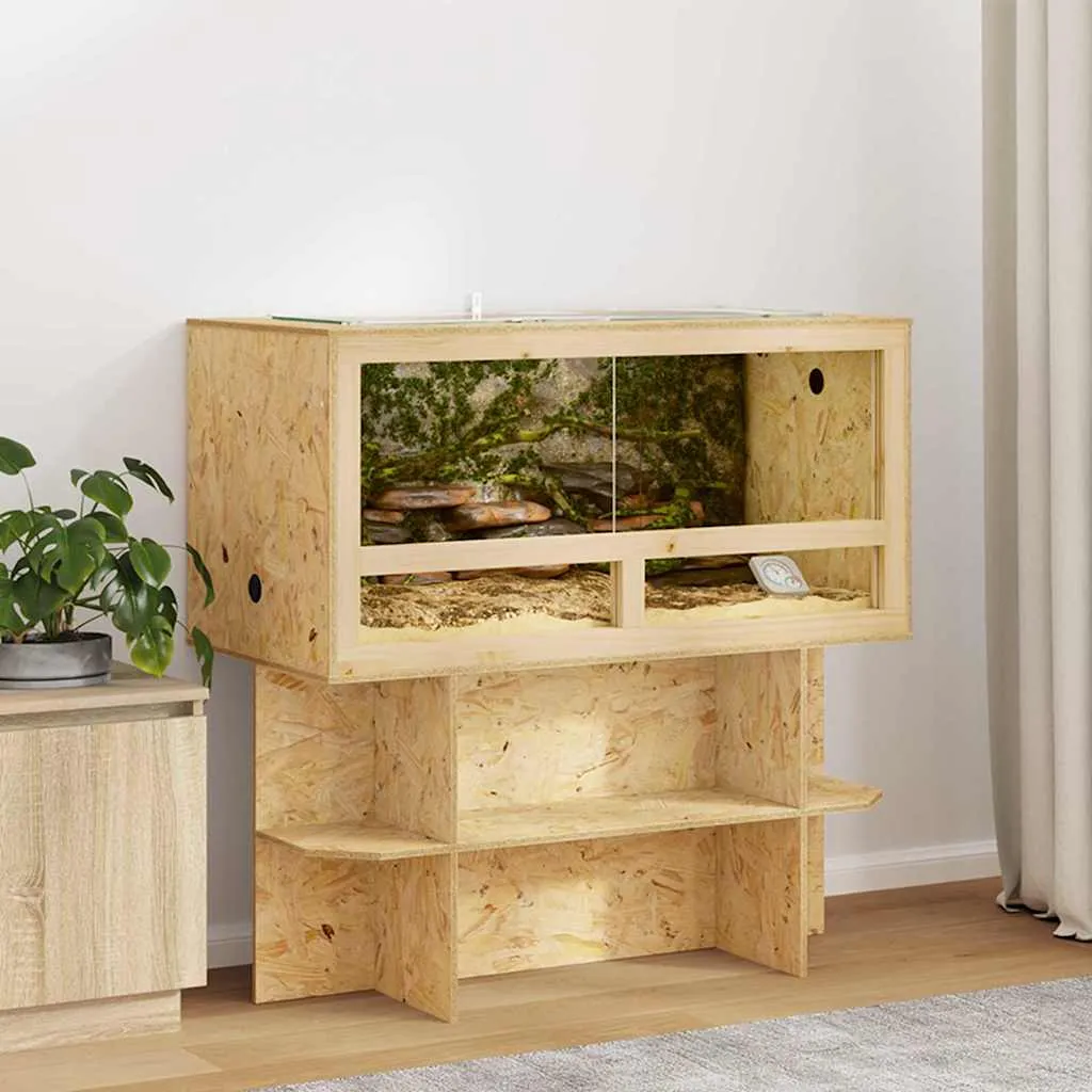 vidaxl terarij smeđa 100 x 50 x 100 cm osb - slika 1