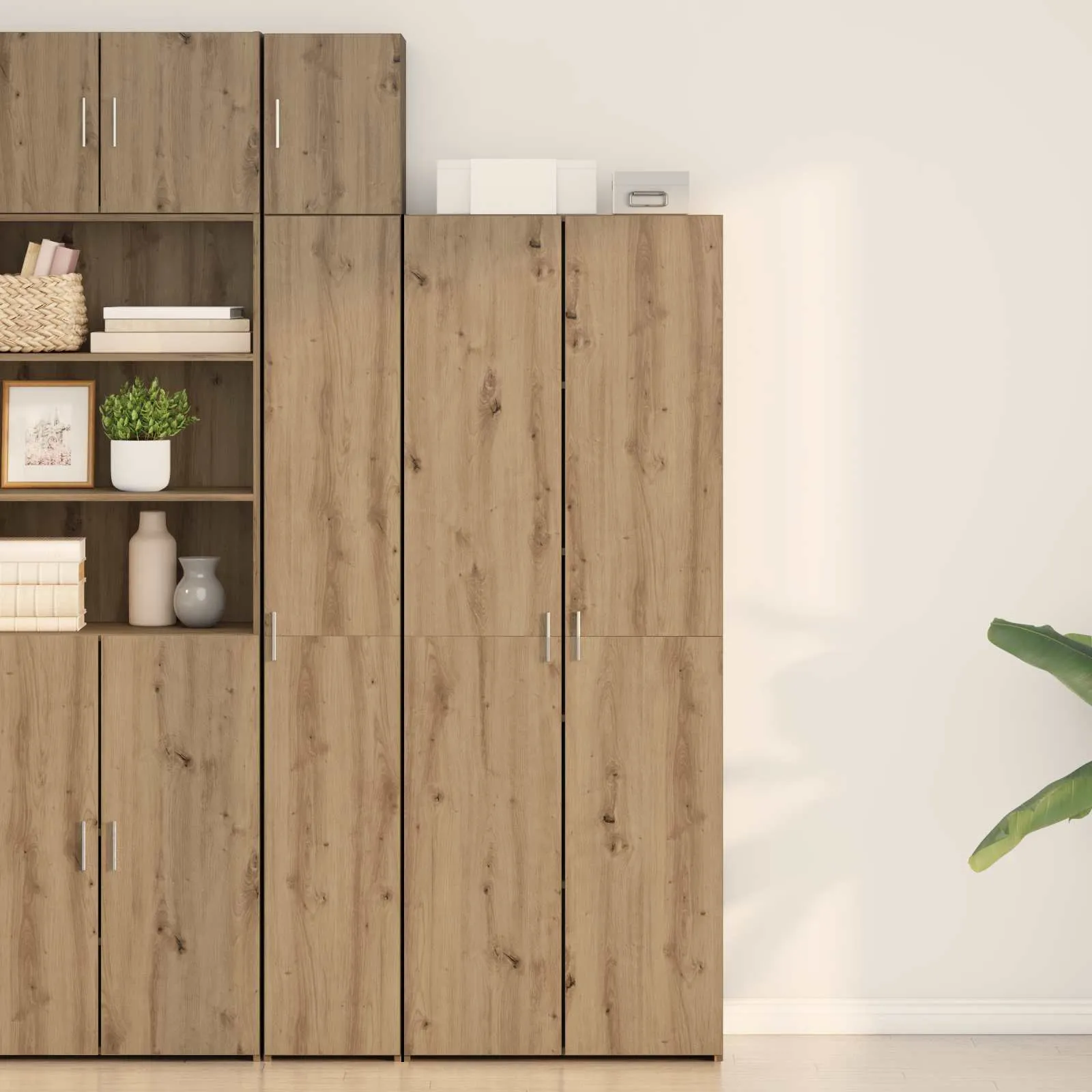 vidaXL Highboard Umjetnički hrast 70 x 42,5 x 185 cm - Venlo