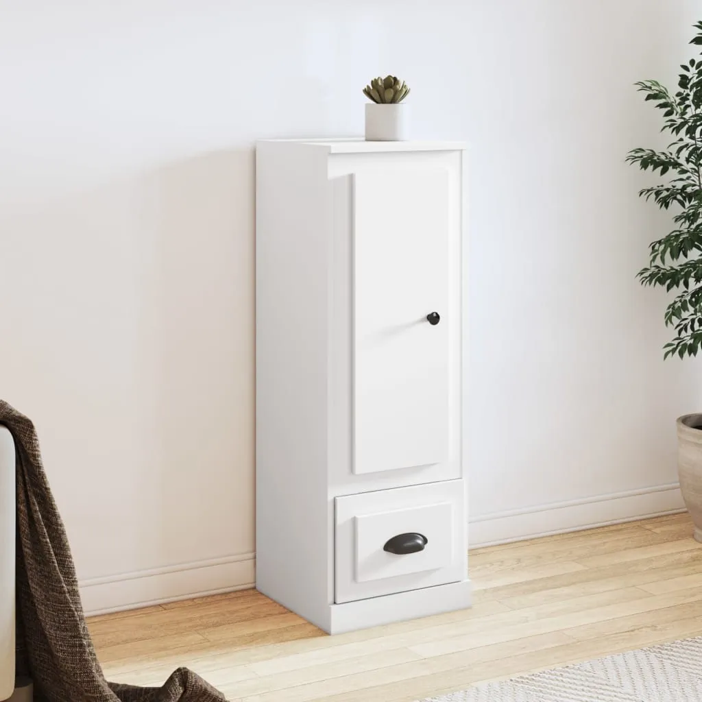 vidaXL Visoka komoda bijela 36 x 35,5 x 103,5 cm od konstruiranog drva - Venlo