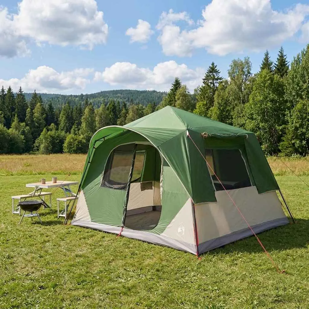 vidaxl instant šator zelena 365 x 380 x 200 cm poliester i čelik - slika 1
