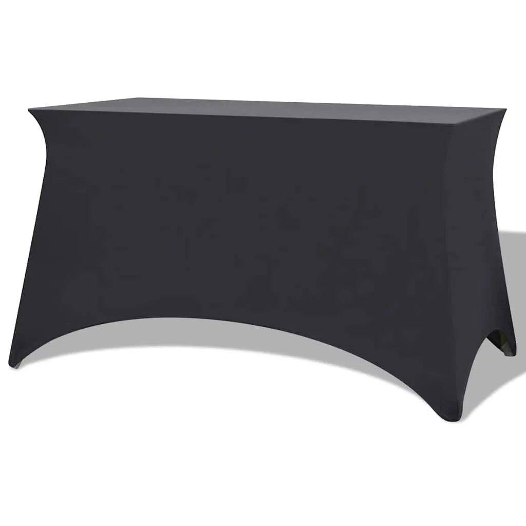 vidaXL Rastezljiva Navlaka za Stol 2 kom 120x60,5x74 cm Antracit - Venlo