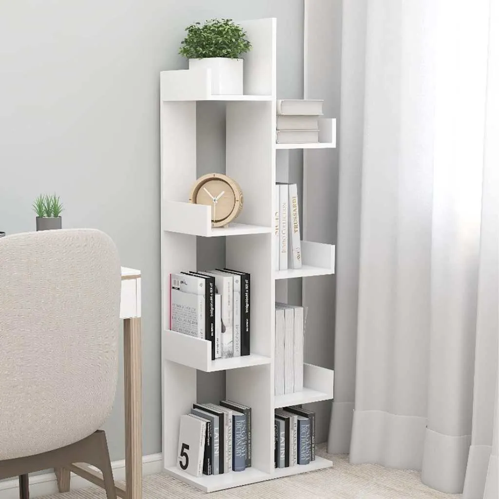 vidaXL Ormarić za knjige bijeli 48 x 25,5 x 140 cm konstruirano drvo - Venlo