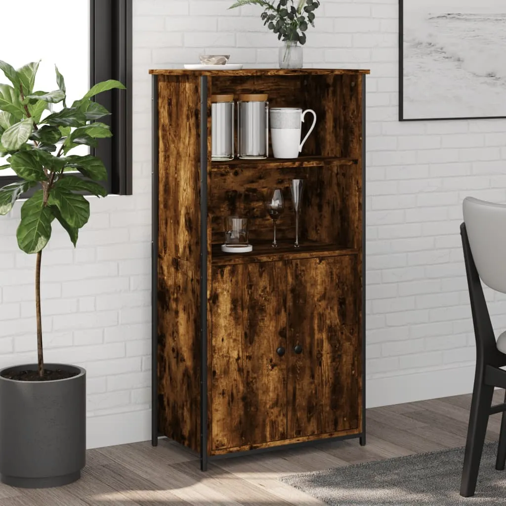 vidaXL Visoka komoda boja hrasta 62 x 36 x 121,5 cm konstruirano drvo - Venlo