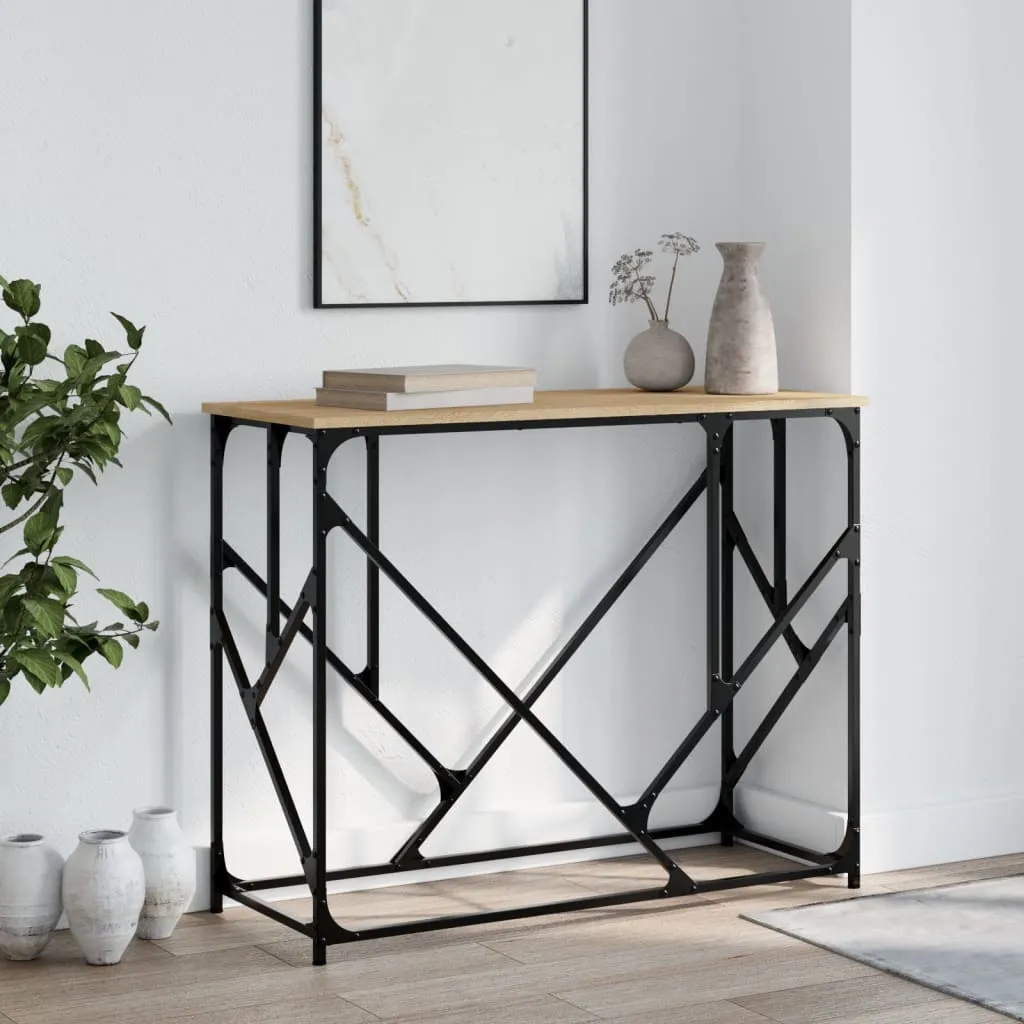 vidaXL Konzolni stol boja hrasta sonome 100x40x80 cm konstruirano drvo - Venlo