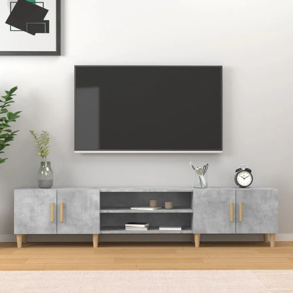 vidaXL TV ormarić boja betona 180x31,5x40 cm od konstruiranog drva - Venlo