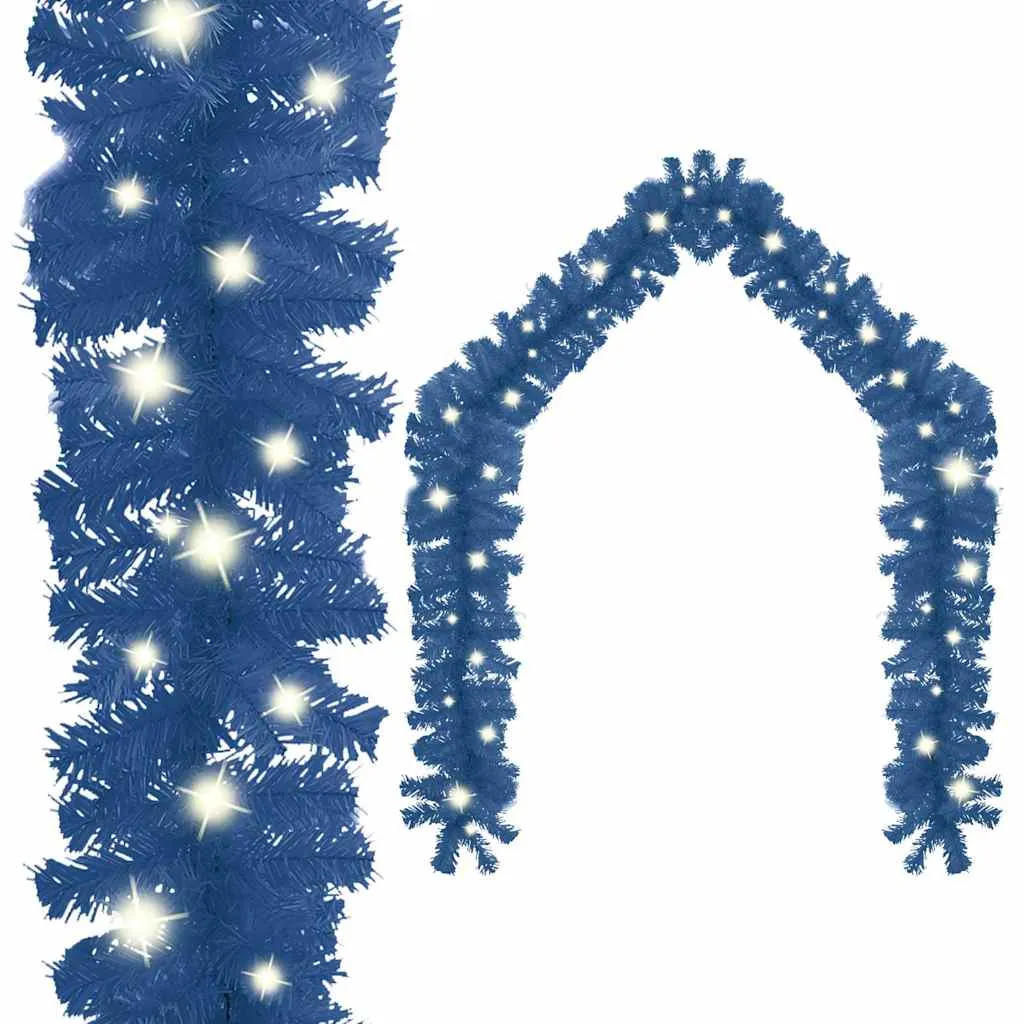 vidaxl božićna girlanda s led svjetlima 5 m plava - slika 1