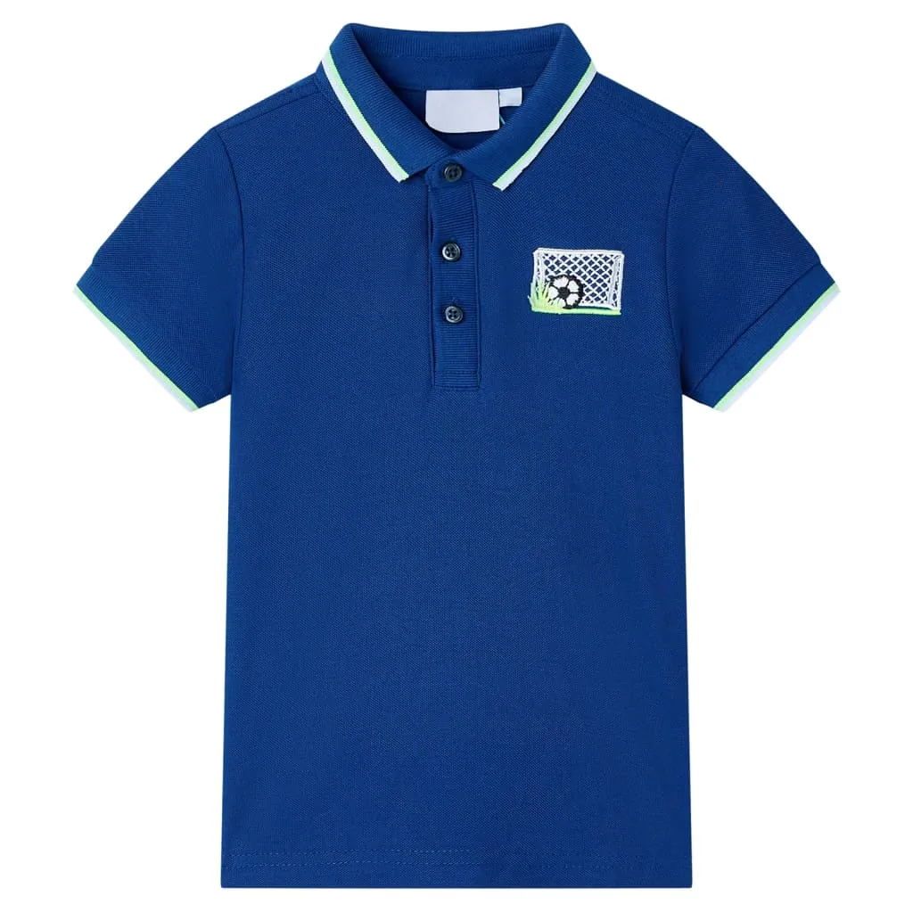 vidaxl dječja polo majica tamnoplava 140 - slika 1