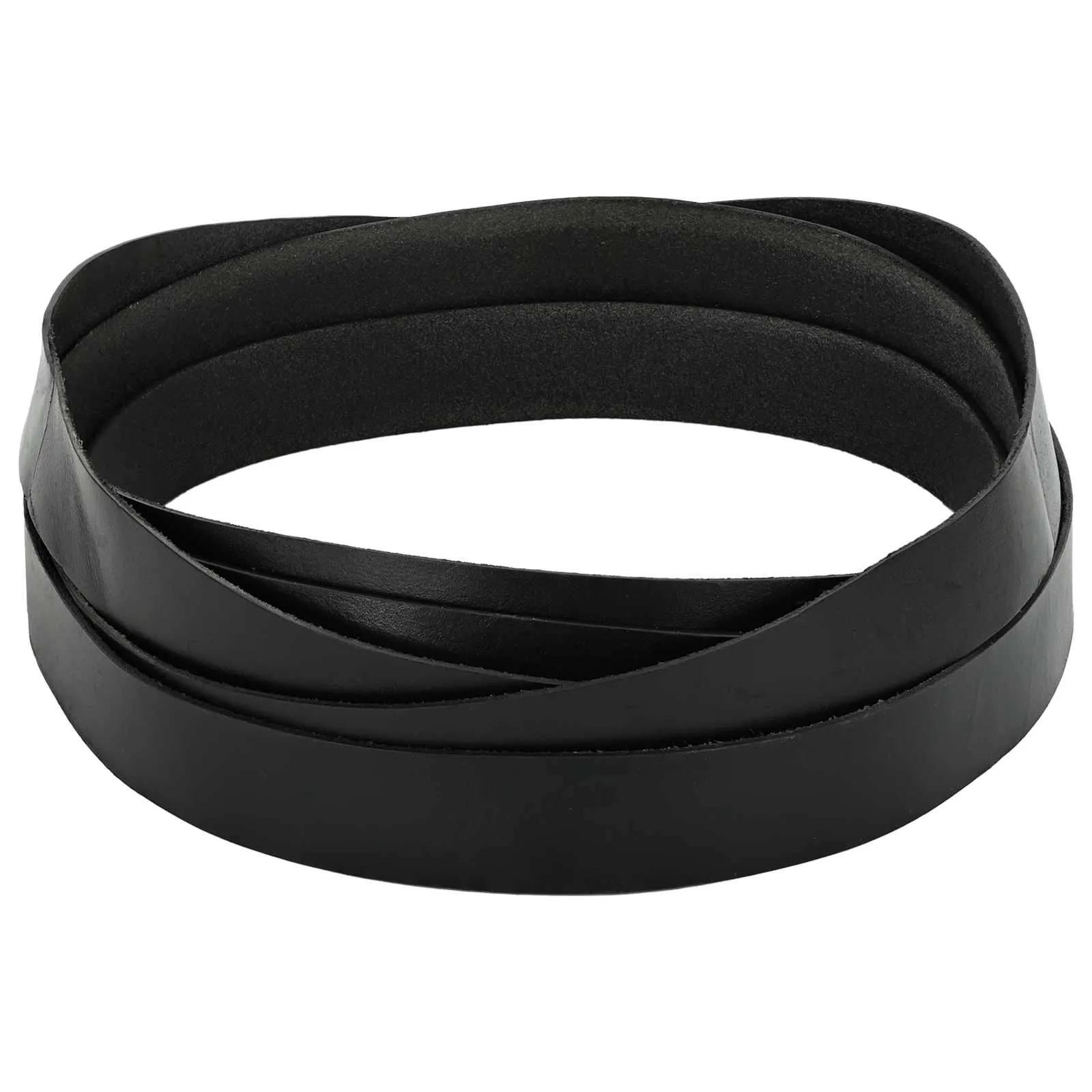 vidaxl kožni remen 1 crna 1000 x 3,5 cm koža - slika 1