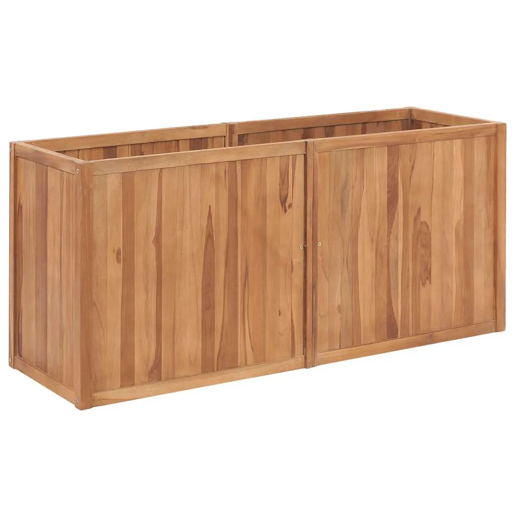 vidaXL Vrtna posuda za sadnju 150 x 50 x 70 cm od masivne tikovine - Venlo
