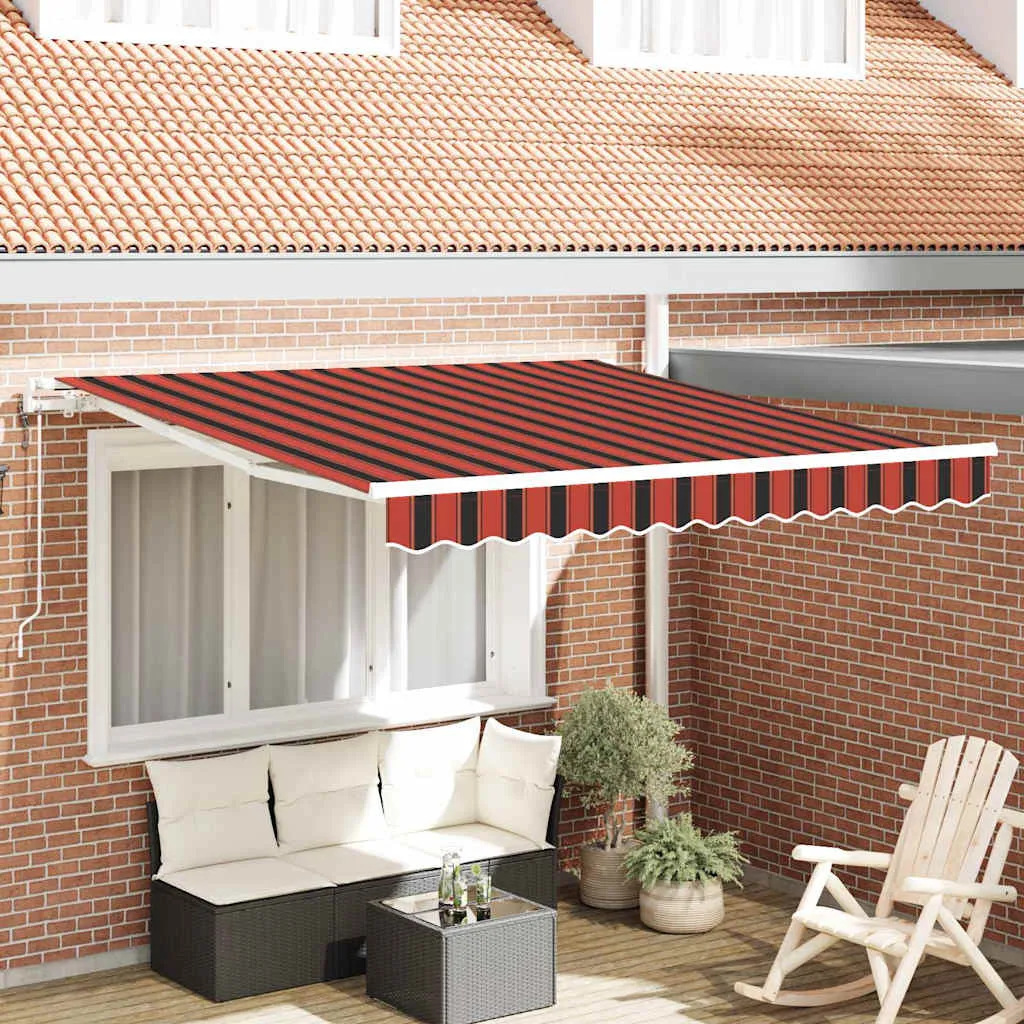 vidaXL Povlačivi tende narančasta i smeđa 300 x 250 cm - Venlo
