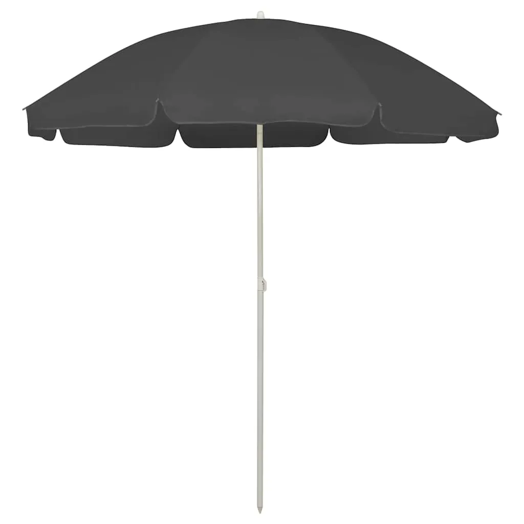 vidaXL Suncobran za plažu antracit 240 cm - Venlo