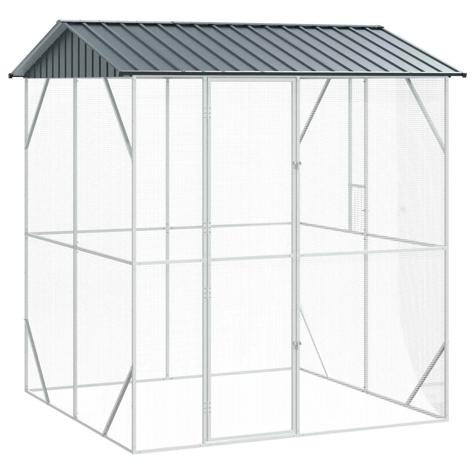 vidaXL Kavez za ptice Antracit 215 x 208 x 247 cm - Venlo