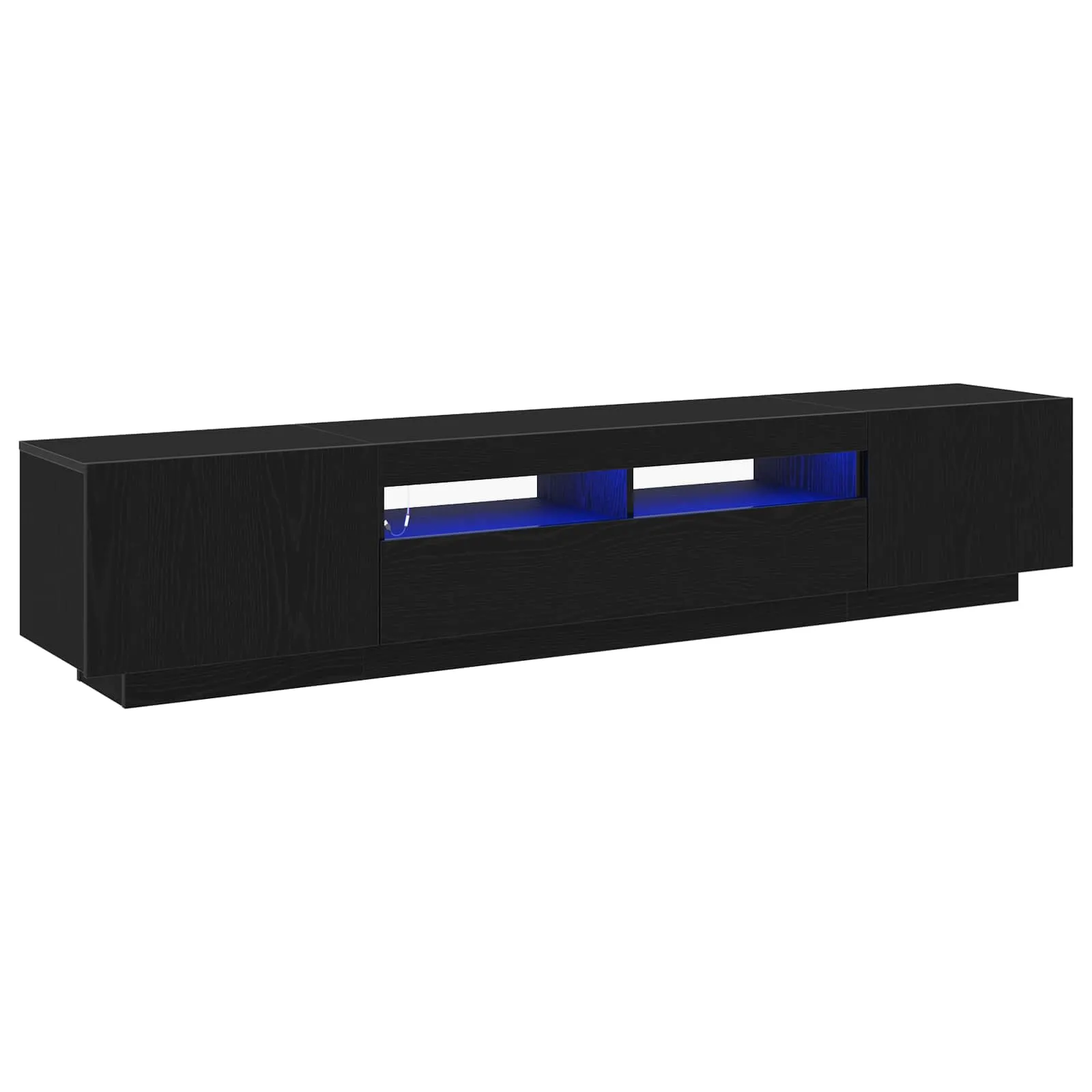 vidaXL Set TV komoda 2 kom. Crna Konstruirano drvo - Venlo