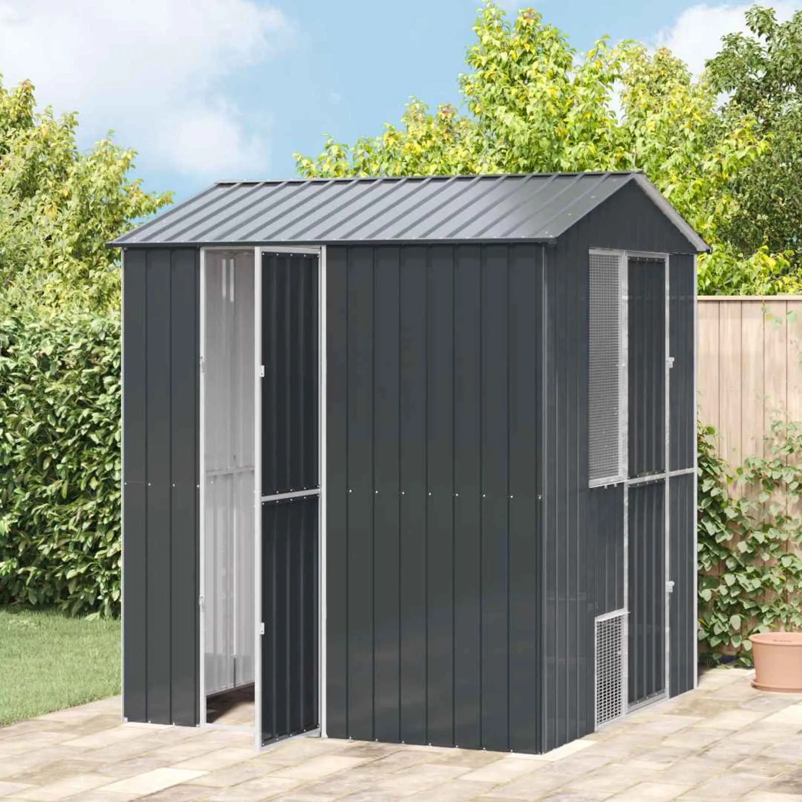 vidaXL Kavez za ptice Antracit 215 x 210 x 247 cm - Venlo