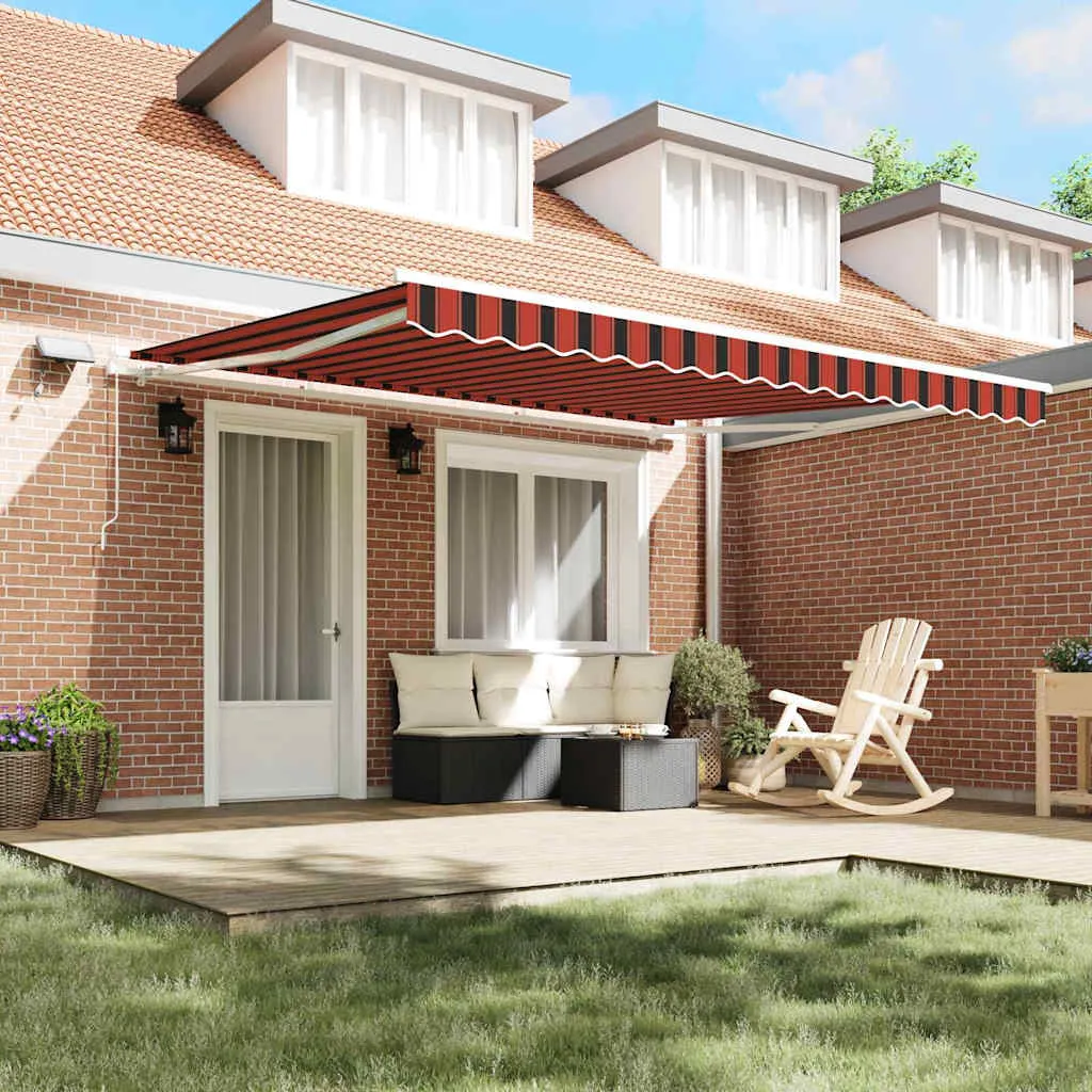 vidaXL Povlačivi tende narančasta i smeđa 400 × 300 cm - Venlo
