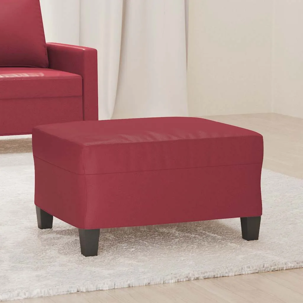 vidaxl tabure crvena boja vina 70 x 55 x 41 cm od umjetne kože - slika 1