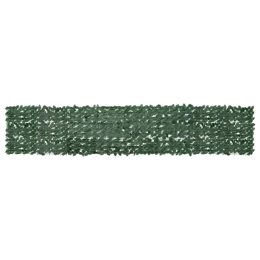 vidaXL Balkonski zastor s tamnozelenim lišćem 400 x 75 cm - Venlo