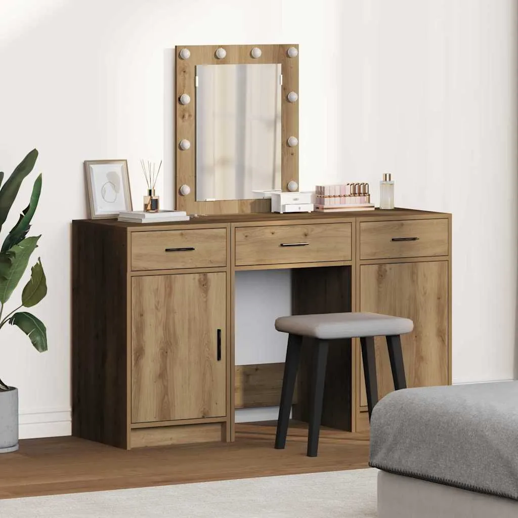 vidaXL Toaletni stol Smeđa 50 x 41 x 135 cm Konstruirano drvo - Venlo