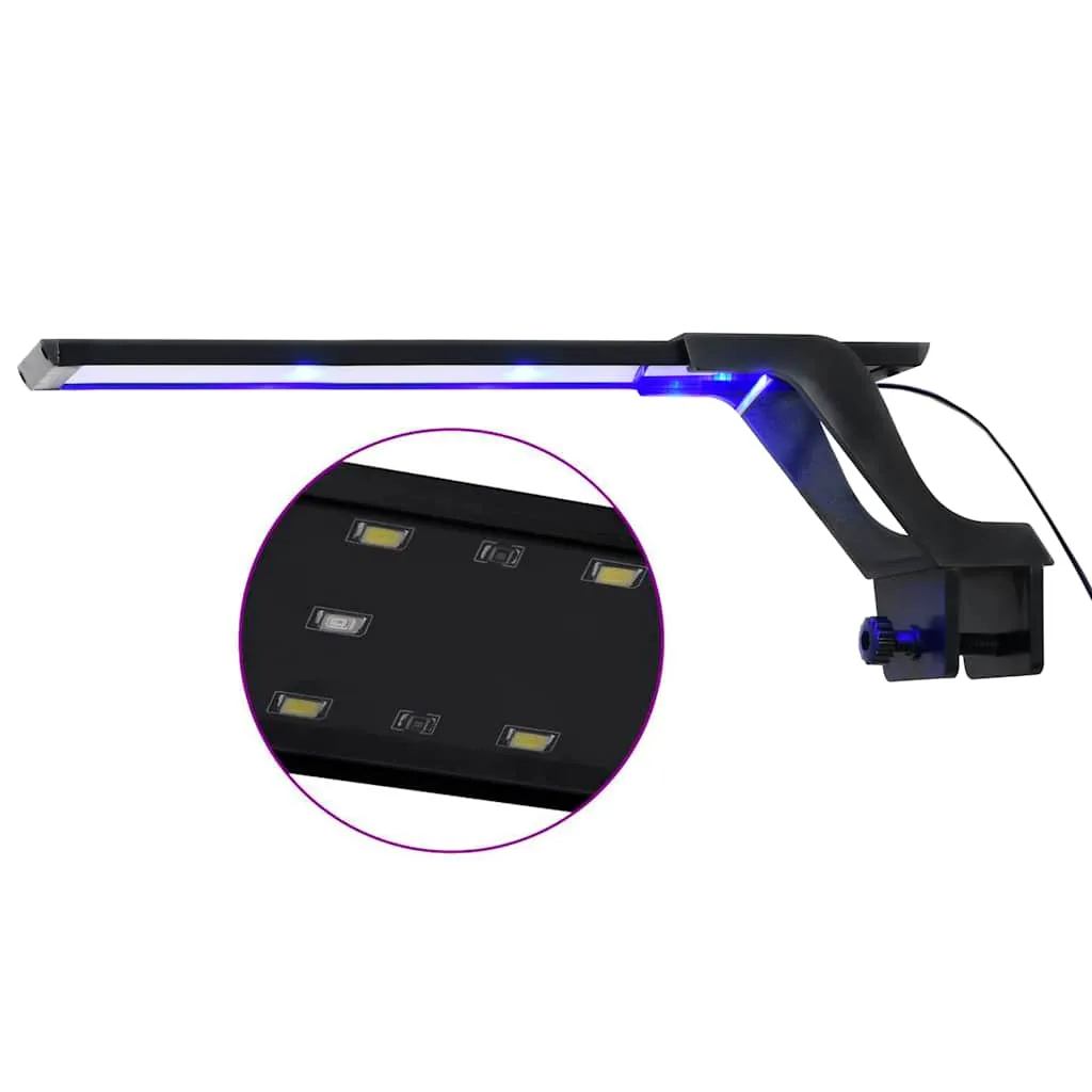 vidaXL Akvarijsko LED svjetlo sa stezaljkom 35 - 55 cm plavo-bijelo - Venlo