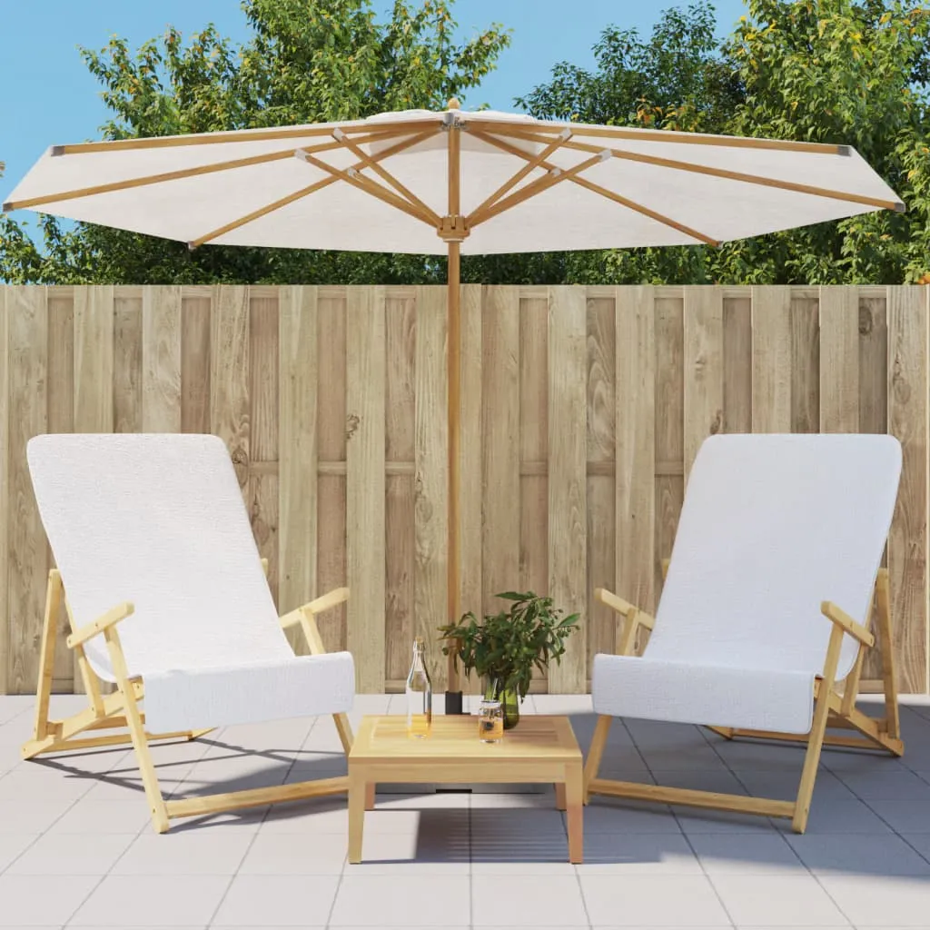 vidaXL Ručnici za plažu 2 kom bijeli 60 x 135 cm od tkanine 400 GSM - Venlo