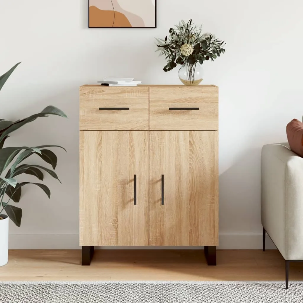 vidaXL Komoda boja hrasta sonome 69,5x34x90 cm od konstruiranog drva - Venlo