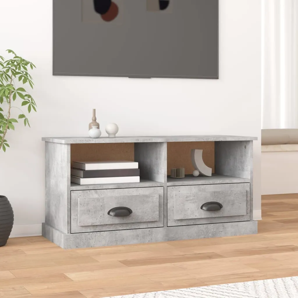 vidaXL TV ormarić boja betona 93x35,5x45 cm od konstruiranog drva - Venlo