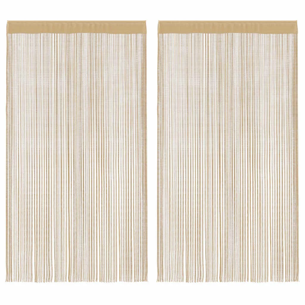 vidaXL Končane Zavjese 2 kom 140x250 cm Bež - Venlo
