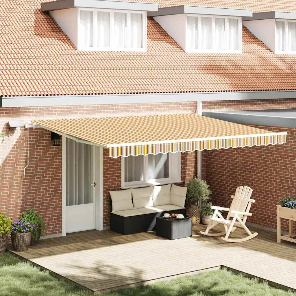 vidaXL Povlačivi tende Šareni 450 × 350 cm Tkanina i Aluminij - Venlo