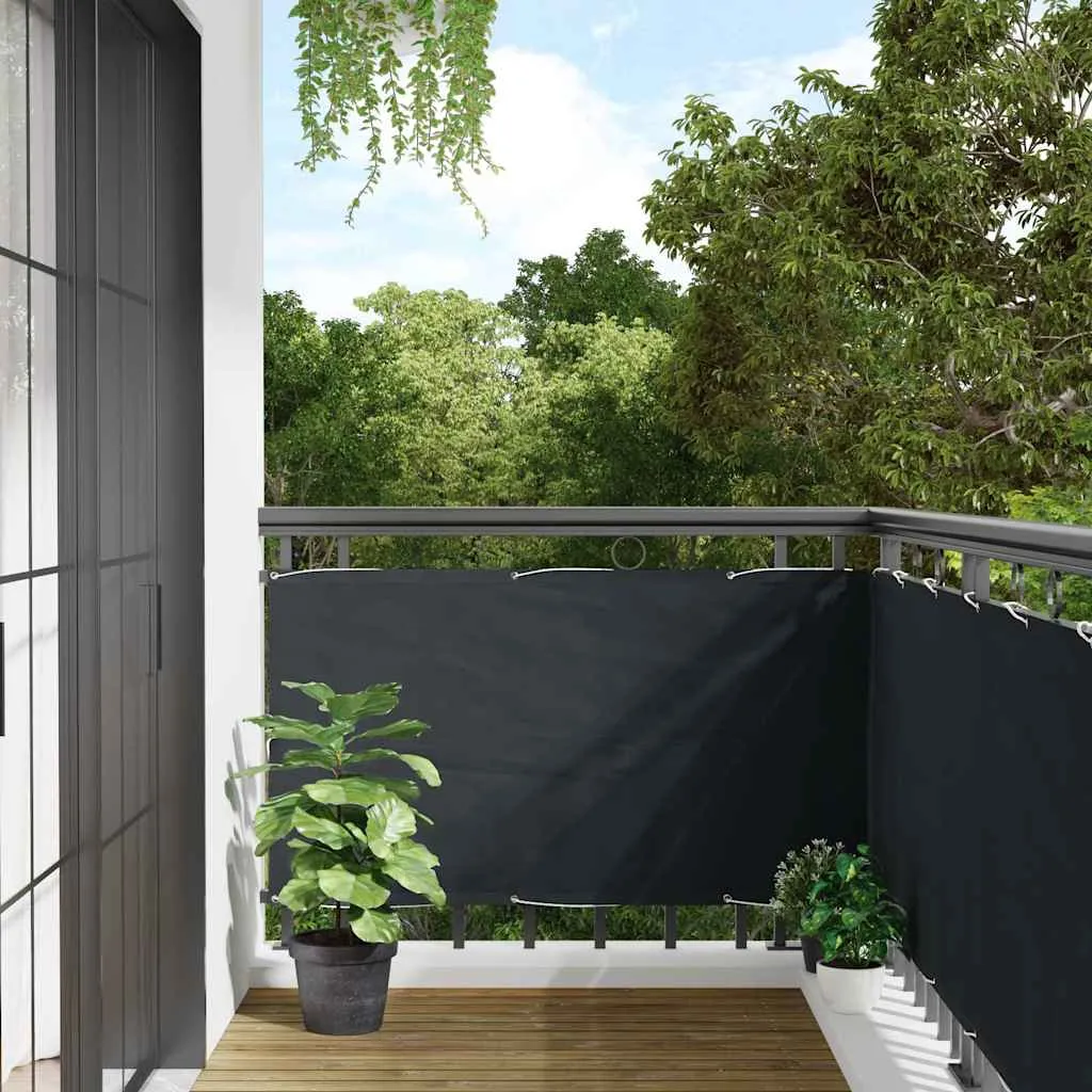 vidaXL Balkonski zastor antracit 75 x 300 cm od tkanine Oxford - Venlo