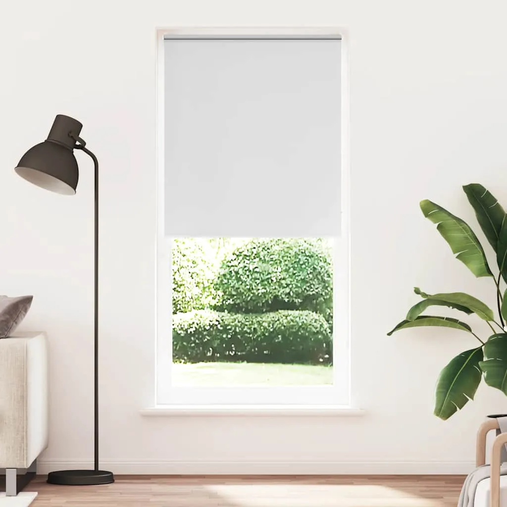 vidaXL Rolo zavjesa za zamračivanje 84,4 x 230 cm Širina tkanine 80 cm bijela - Venlo