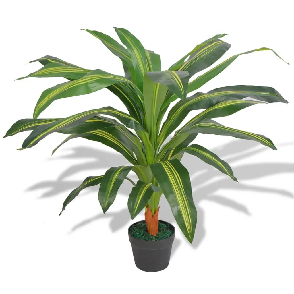 vidaXL Umjetna biljka Dracena s posudom 90 cm Zelena - Venlo