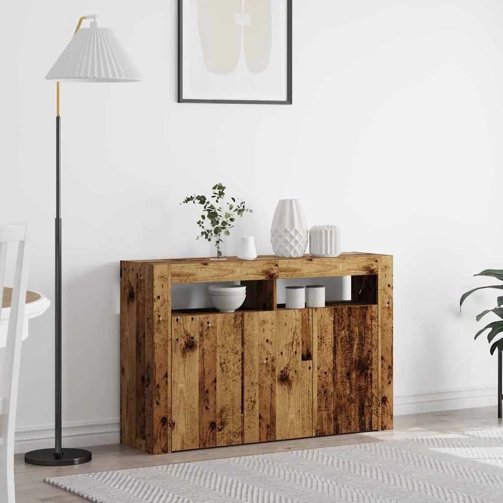 vidaXL Kreveta Staro drvo 116 x 30 x 75 cm Konstruirano drvo - Venlo
