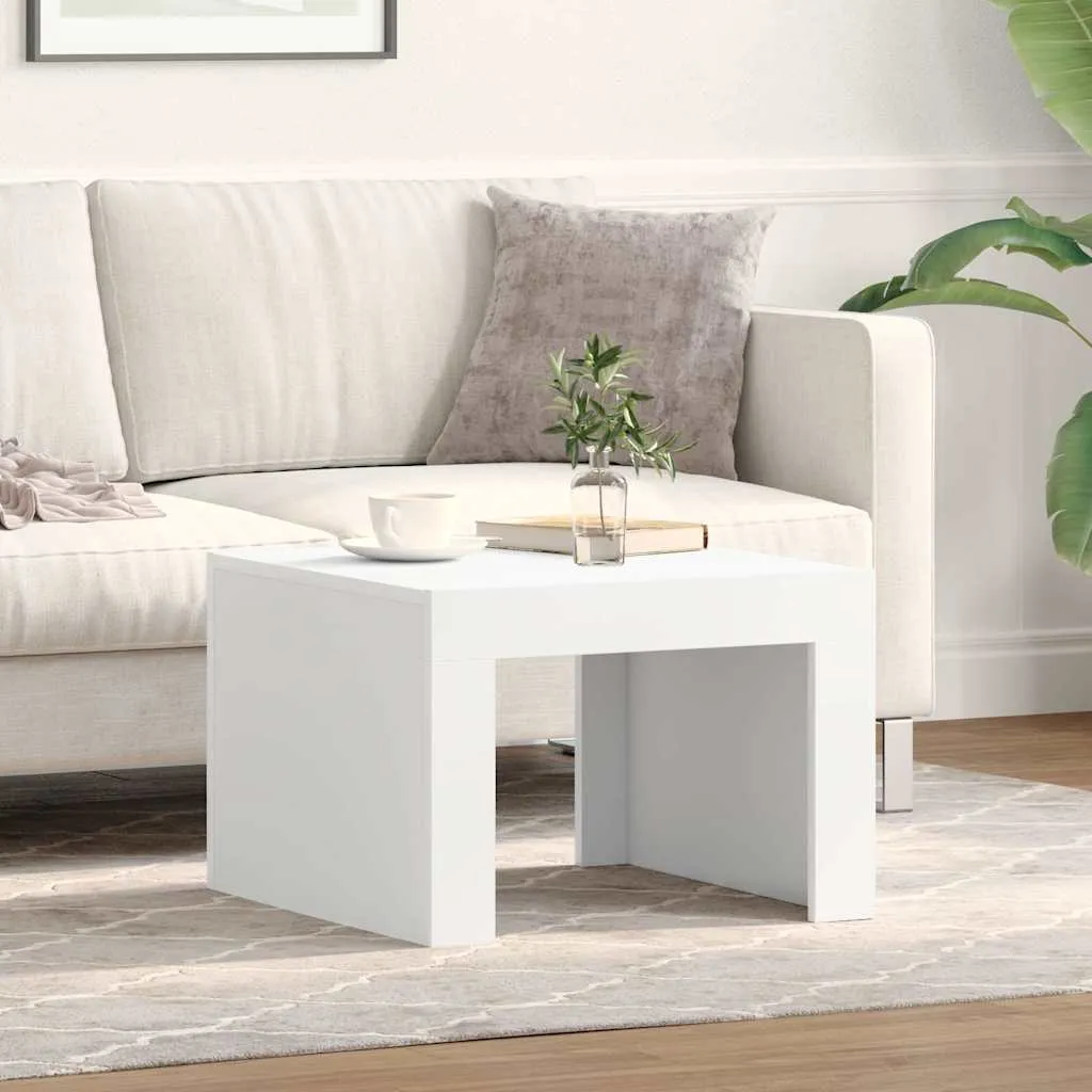 vidaXL Stolić za kavu bijeli 50 x 50 x 35 cm od konstruiranog drva - Venlo