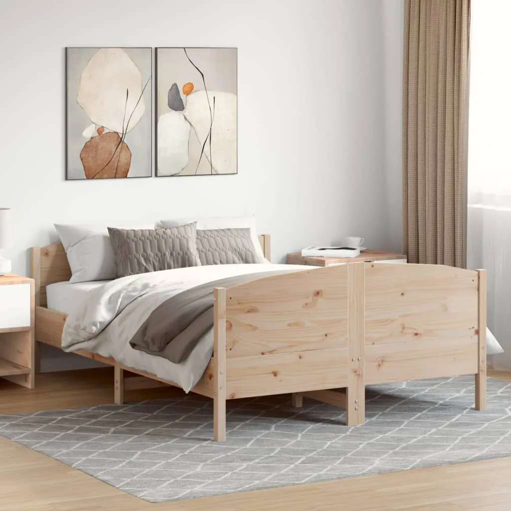 vidaXL Okvir kreveta bez madraca 150 x 200 cm od masivne borovine - Venlo