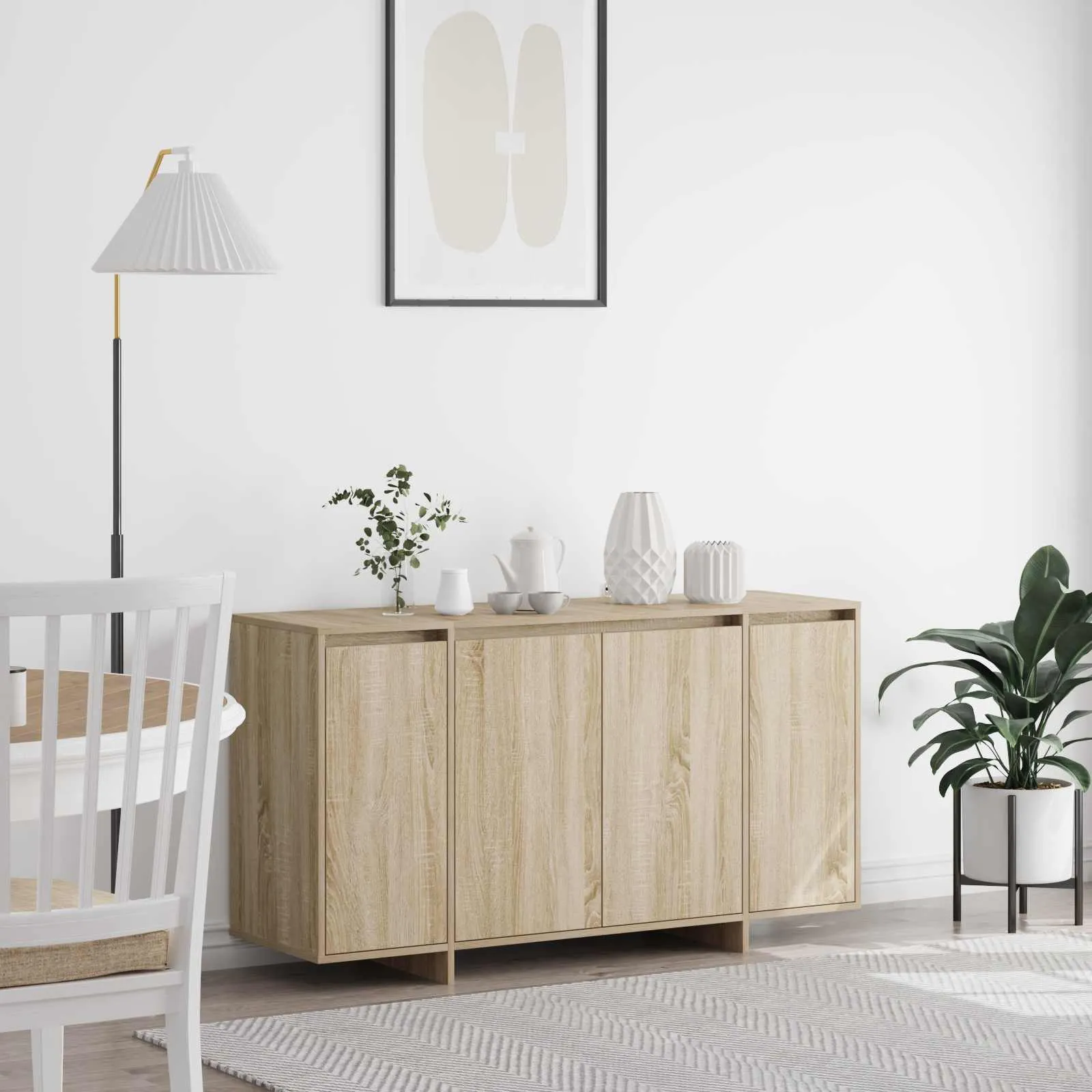 vidaXL Kreveta Sonoma hrast 135 x 41 x 75 cm Konstruirano drvo - Venlo