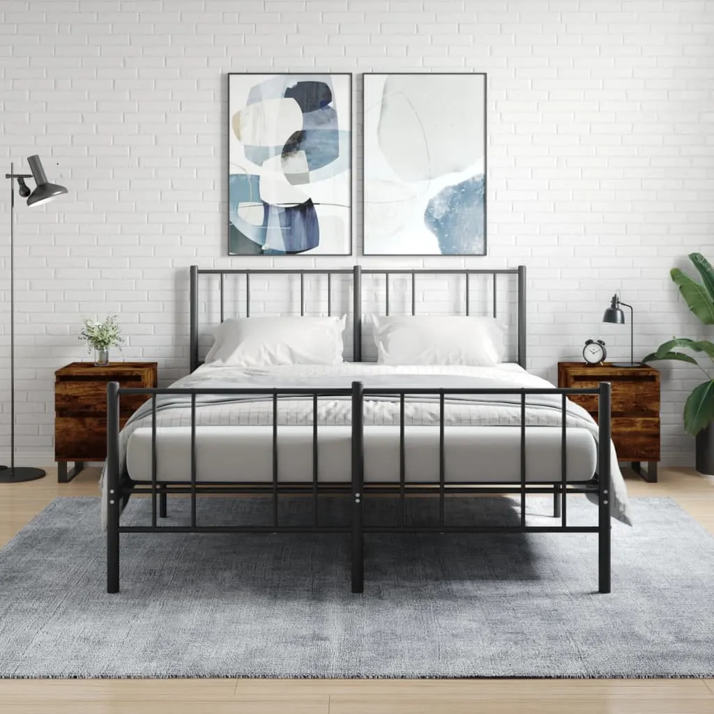 vidaXL Noćni ormarići 2 kom boja hrasta 40x35x50 cm konstruirano drvo - Venlo
