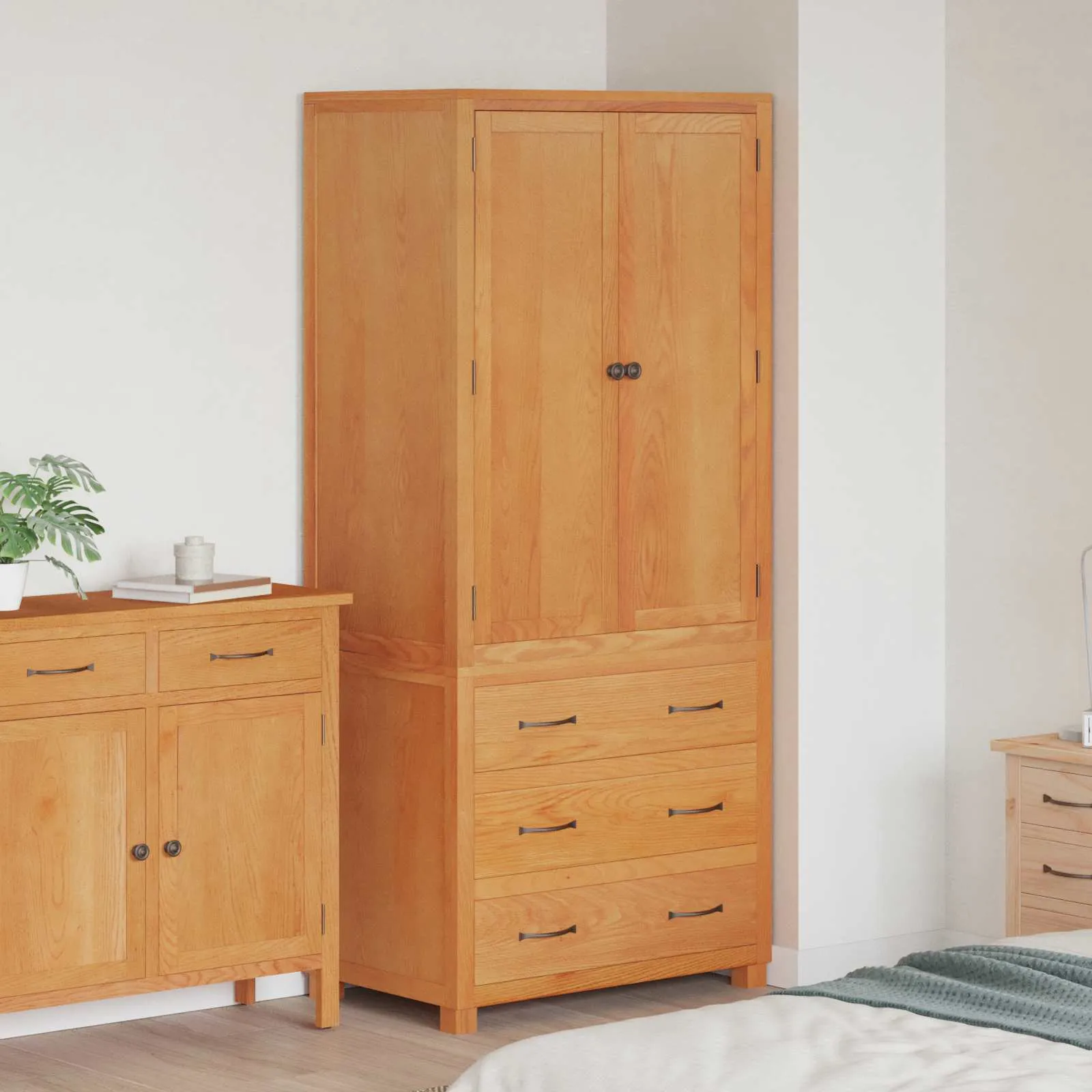vidaXL Set namještaja za pohranu 2 kom. Smeđa 80 x 50 x 180 cm - Venlo
