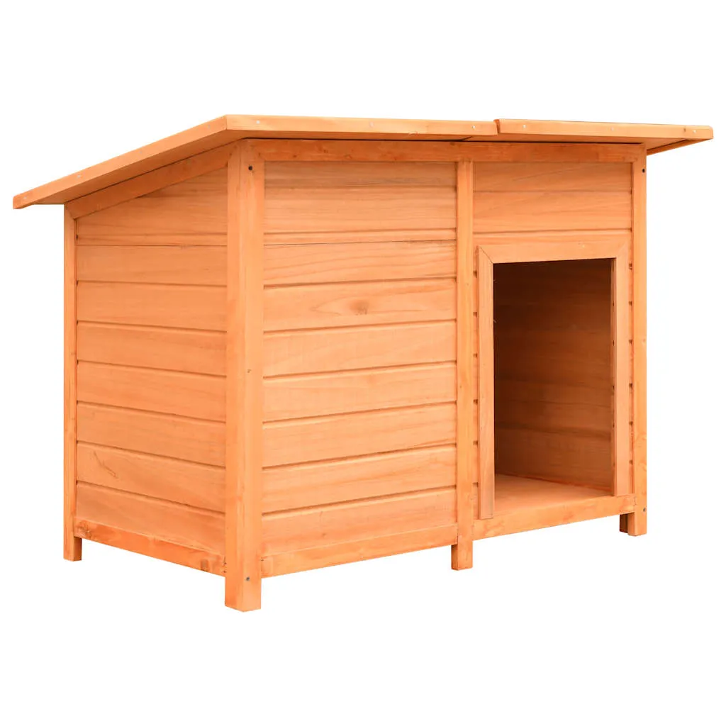 vidaXL Kućica za pse od masivne borovine i jelovine 120 x 77 x 86 cm - Venlo