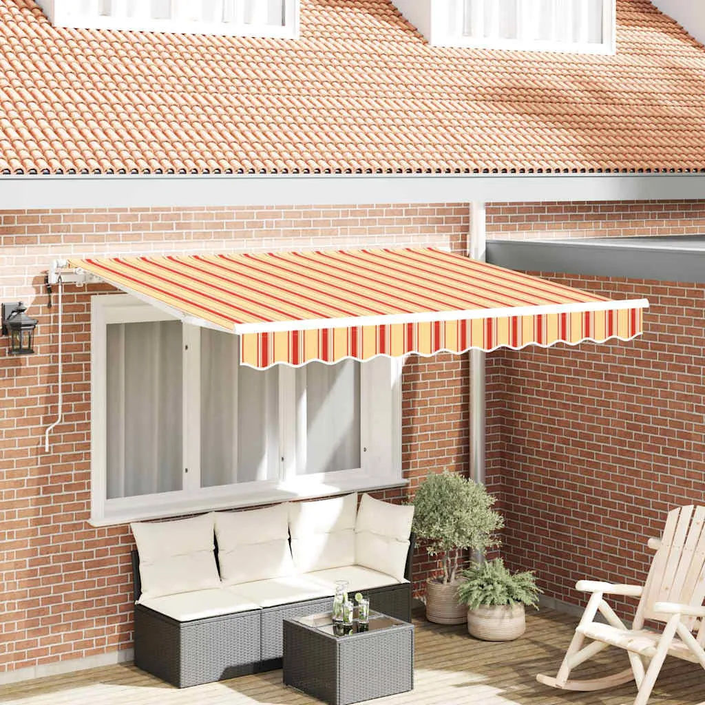 vidaXL Povlačivi tende Žuta 350 x 200 cm tkanina - Venlo