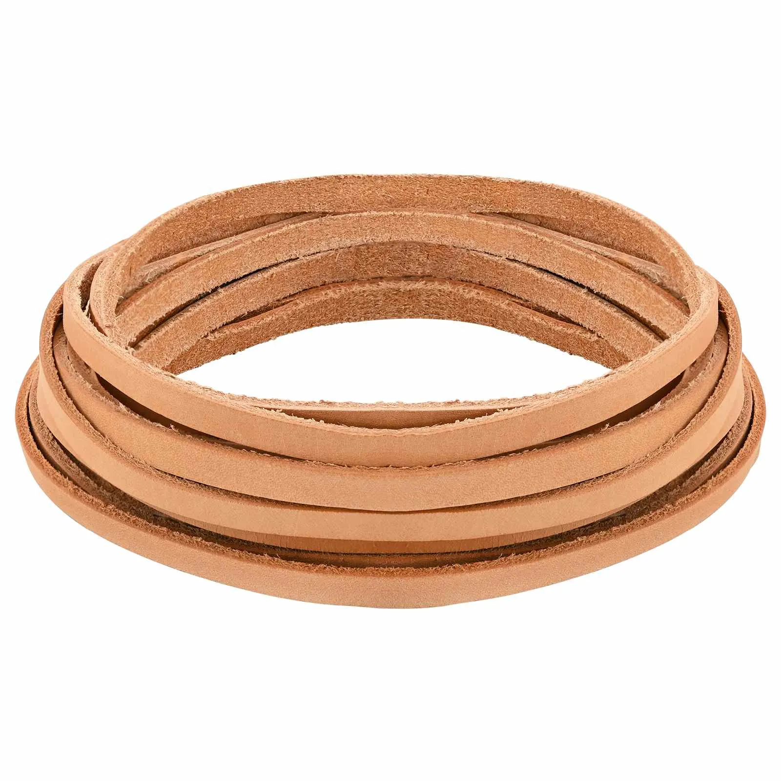 vidaxl kožni remen 1 svijetlosmeđa 500 x 0,8 cm koža - slika 1