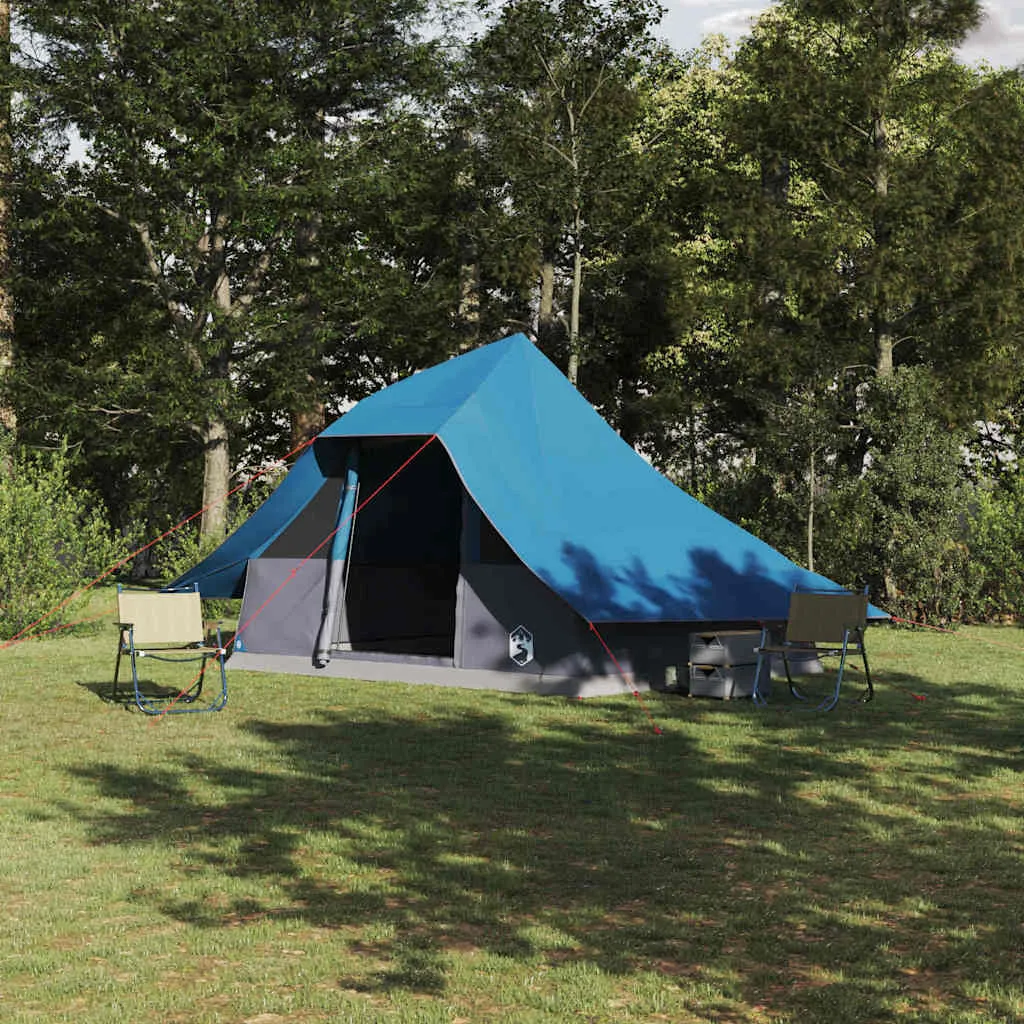 vidaxl tipi šator 10-osobni plava taft - slika 1