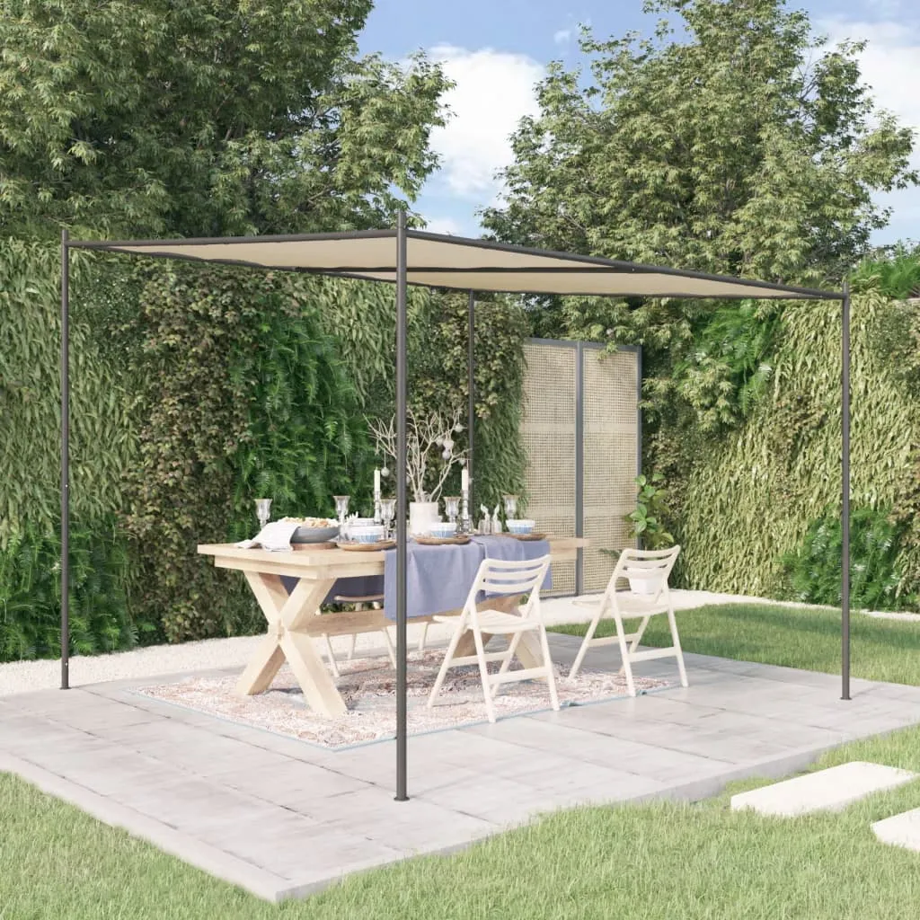 vidaXL Sjenica bež 3 x 3 m 180 g/m² od tkanine i čelika - Venlo