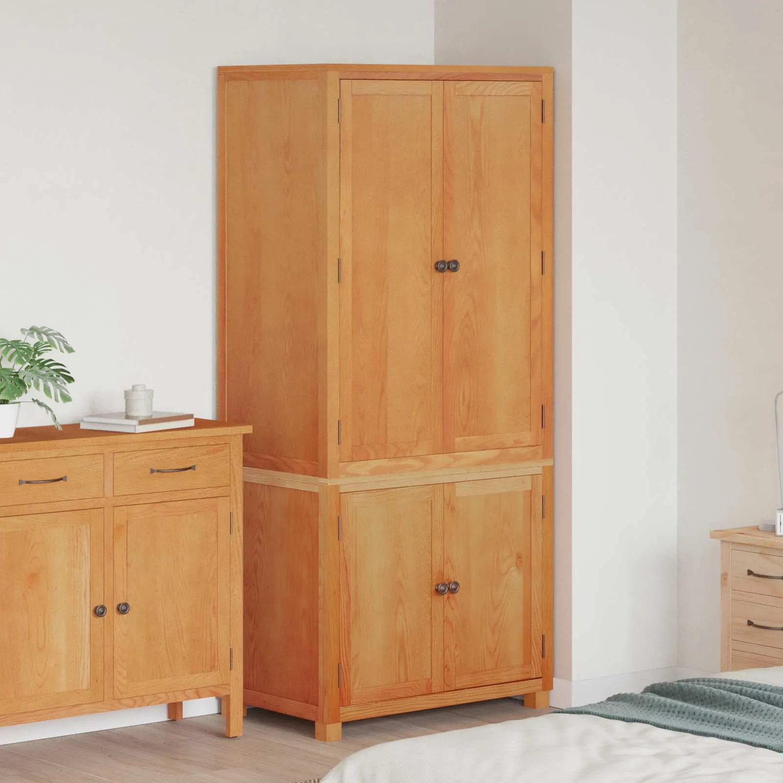 vidaXL Set namještaja za pohranu 2 kom. Smeđa 80 x 50 x 180 cm - Venlo